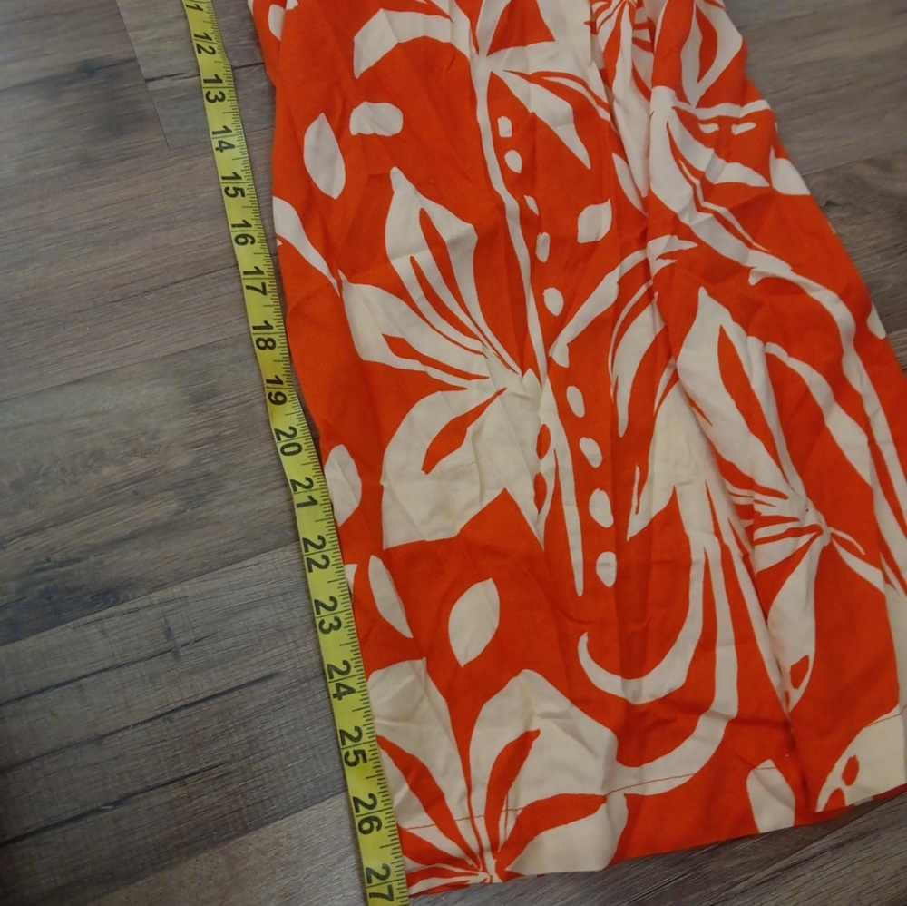 Patrons of Peace Orange and Cream Jumpsuit - Picture 5 of 5